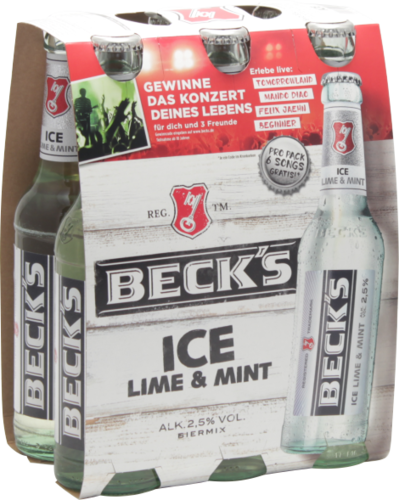 Beck's ICE Lime & Mint 6x0,33l Pack