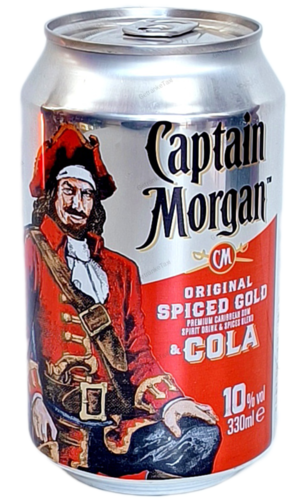 Captain Morgan & Cola  0,33l Dose